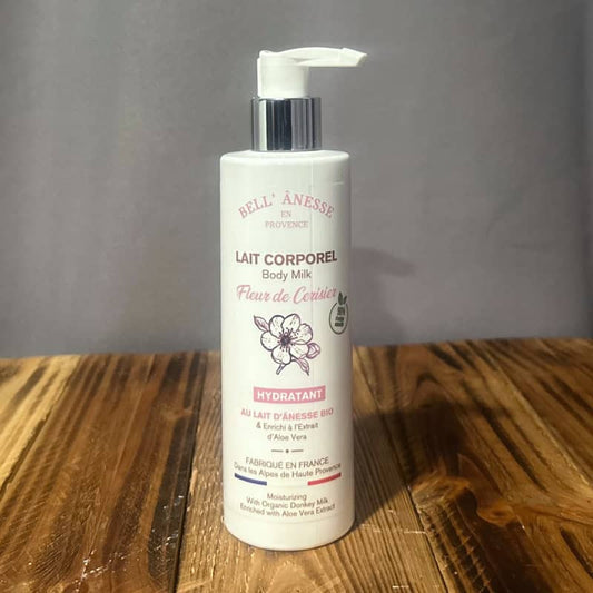 donkey's milk and cherry blossom body lotion